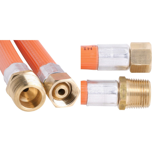 Outdoor Connection Hose Gas PVC 3/8 BSPM x 1/4 BSPF